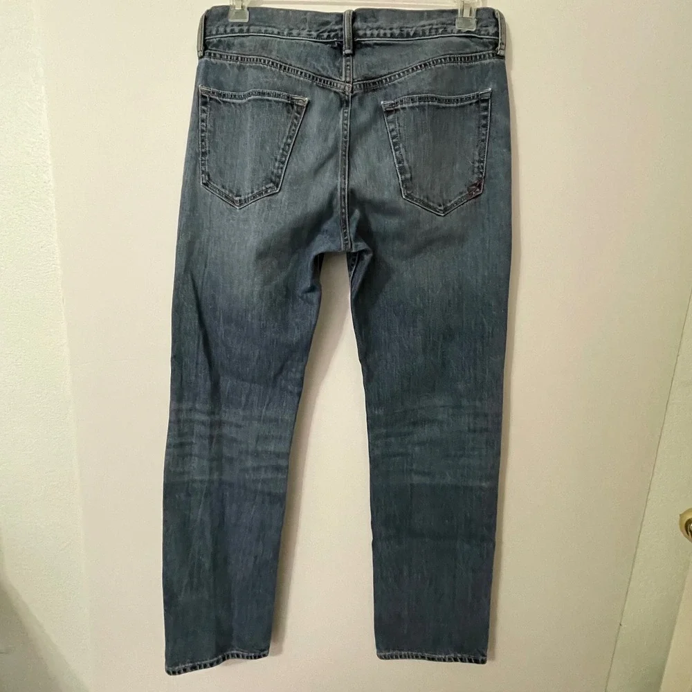 Banana Republic‎ Mens Straight Fit Blue Wash Denim Jeans 32x32
